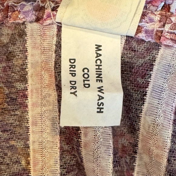 Vintage ILGWU Union Made Sheer Pleated Floral Belted Dress EUC Feminine - Picture 9 of 10